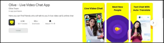 Olive - Live - video - chat-app